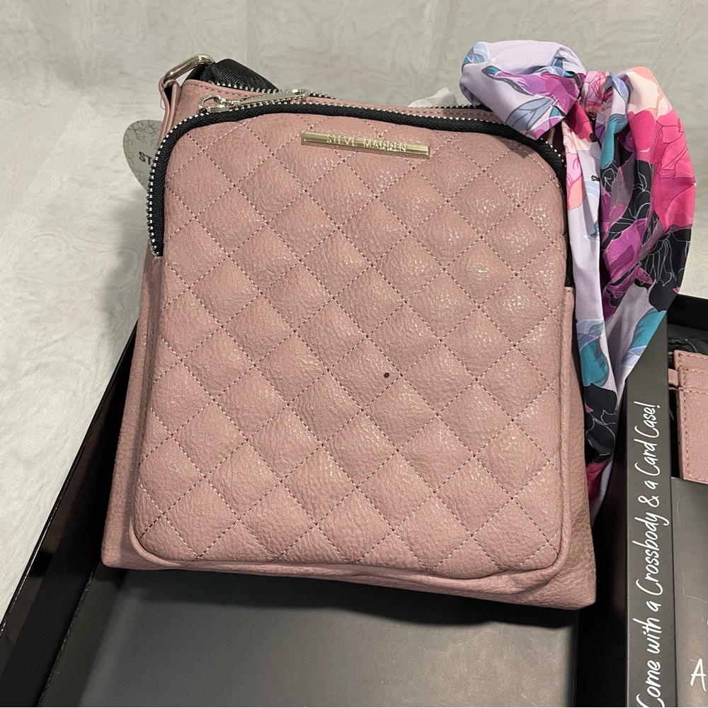 Steve Madden Crossbody, Card case and Scarf/Twilly, NWT - Picture 9 of 9
